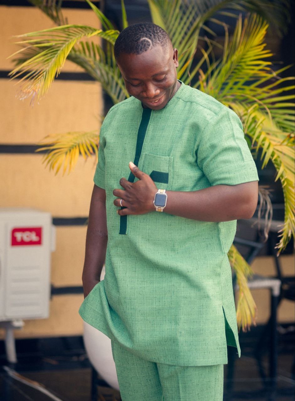 Depend Fashion — Emerald Green kaftan set 